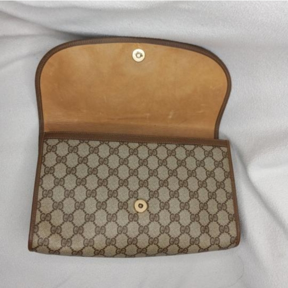 Authentic Vintage Gucci GG Monogram Supreme Sherry Web Ophidia Clutch Bag - Picture 8 of 11
